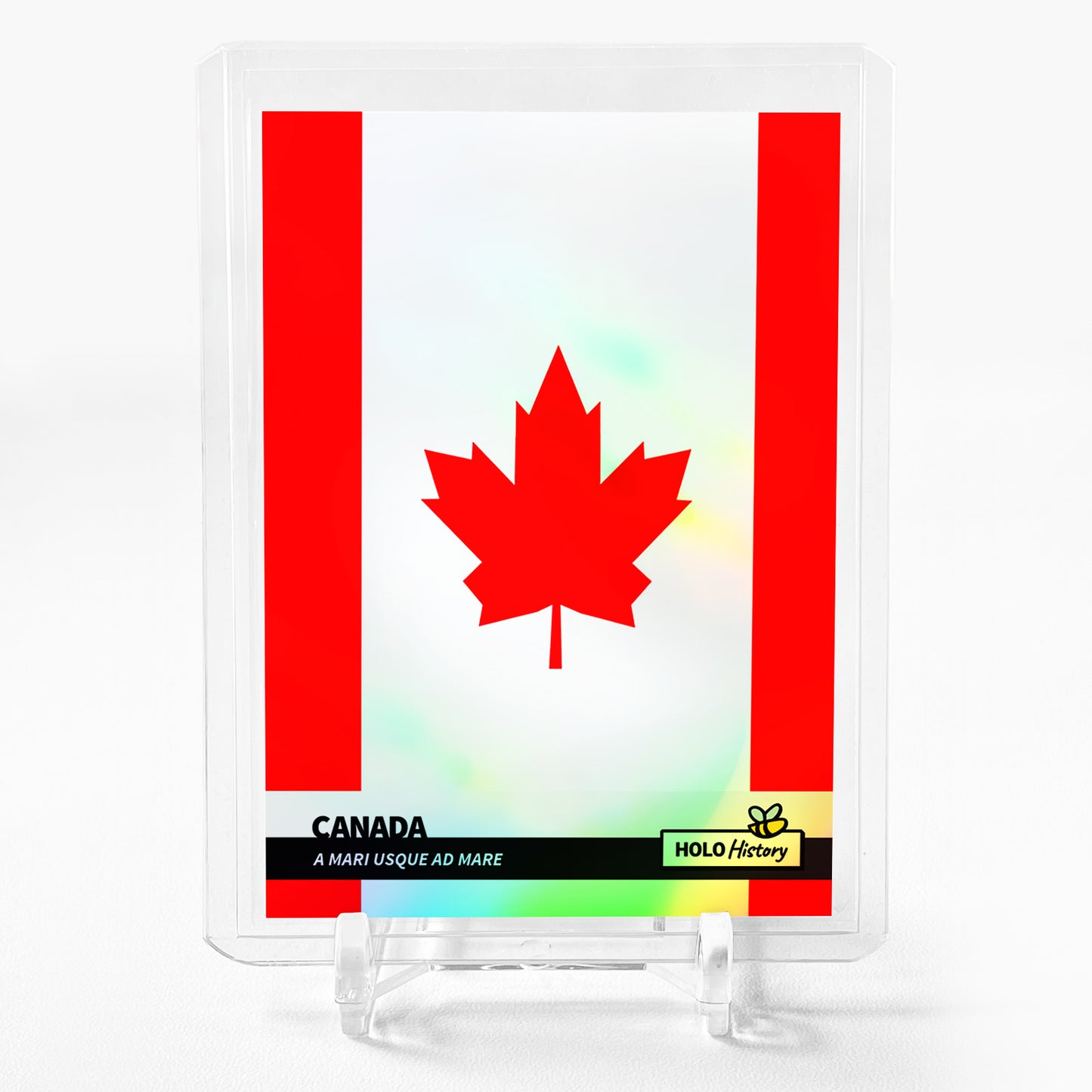 CANADIAN FLAG A mari usque ad mare Card Holo History 2023 GleeBeeCo #CNAR