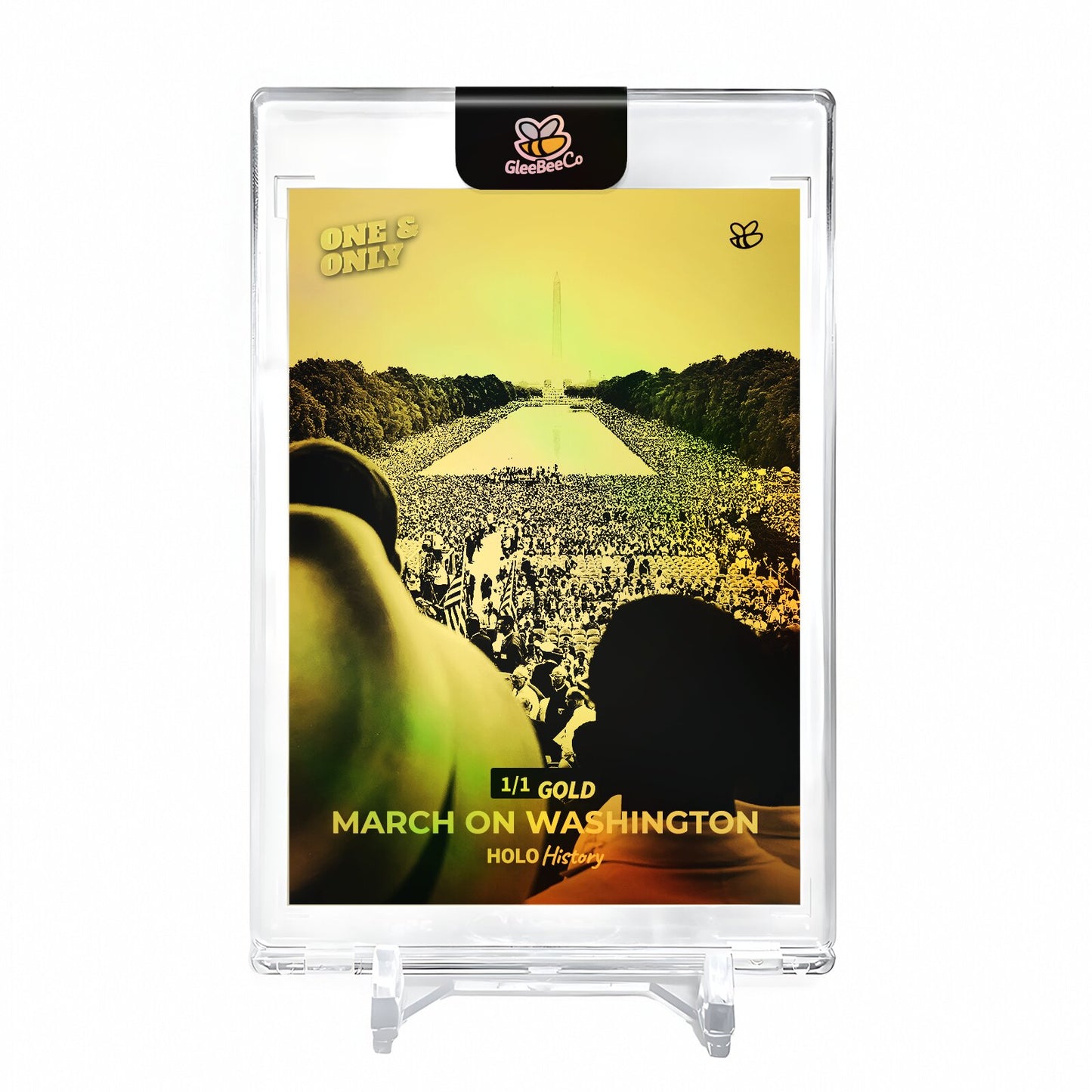 MARCH ON WASHINGTON 1963 Photo Card 2023 GleeBeeCo Holo History #M194 *GOLD* 1/1