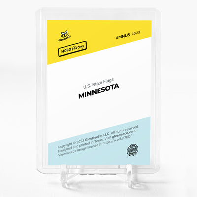 MINNESOTA FLAG Holographic Card 2023 GleeBeeCo Holo History #MNUS