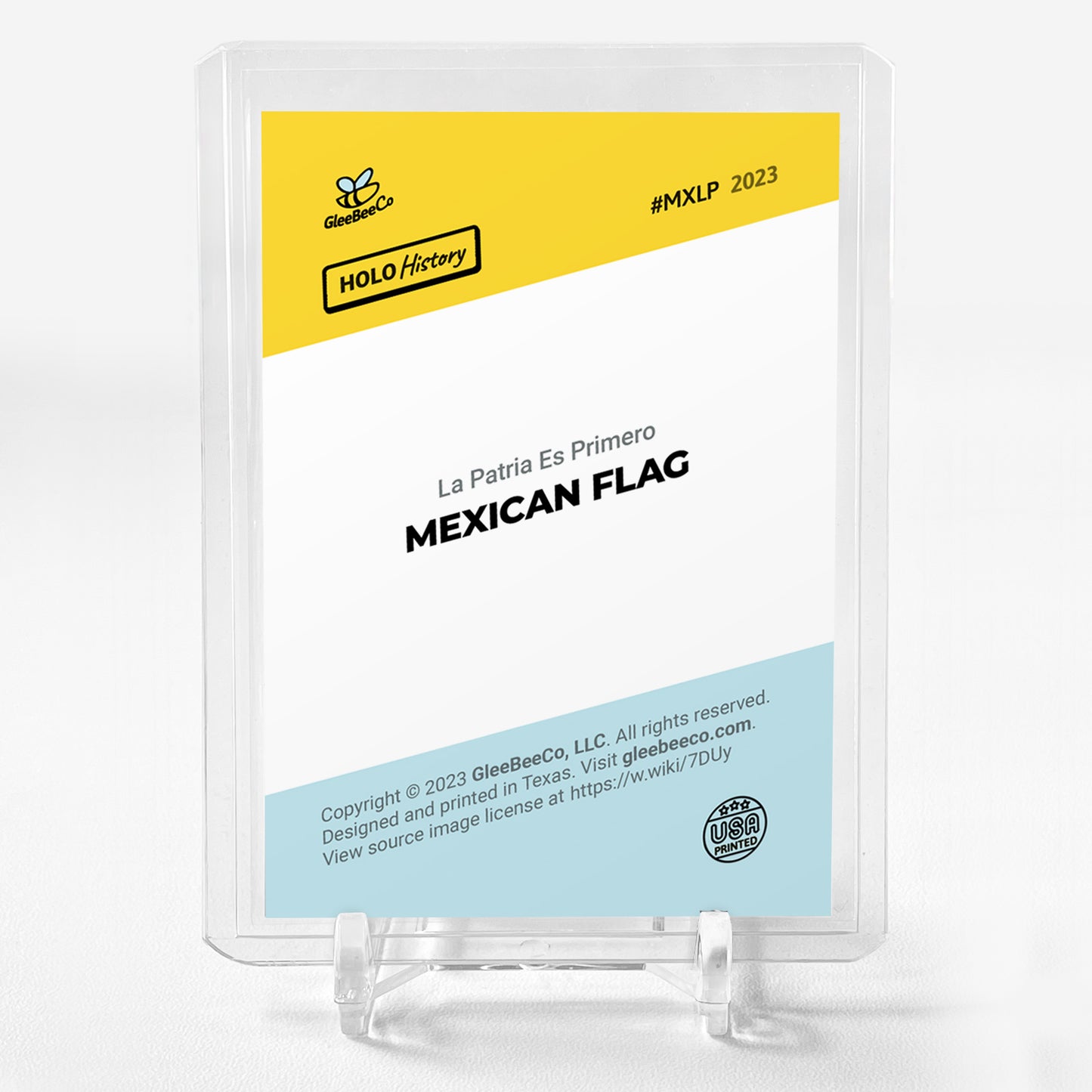 MEXICAN FLAG La Patria Es Primero Card 2023 GleeBeeCo Holographic #MXLP