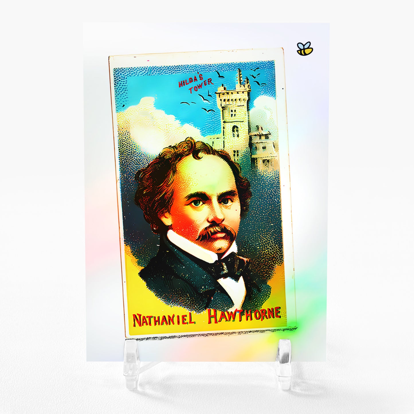 NATHANIEL HAWTHORNE Tobacco Card - Great Americans Art Card 2023 GleeBeeCo #NTTB