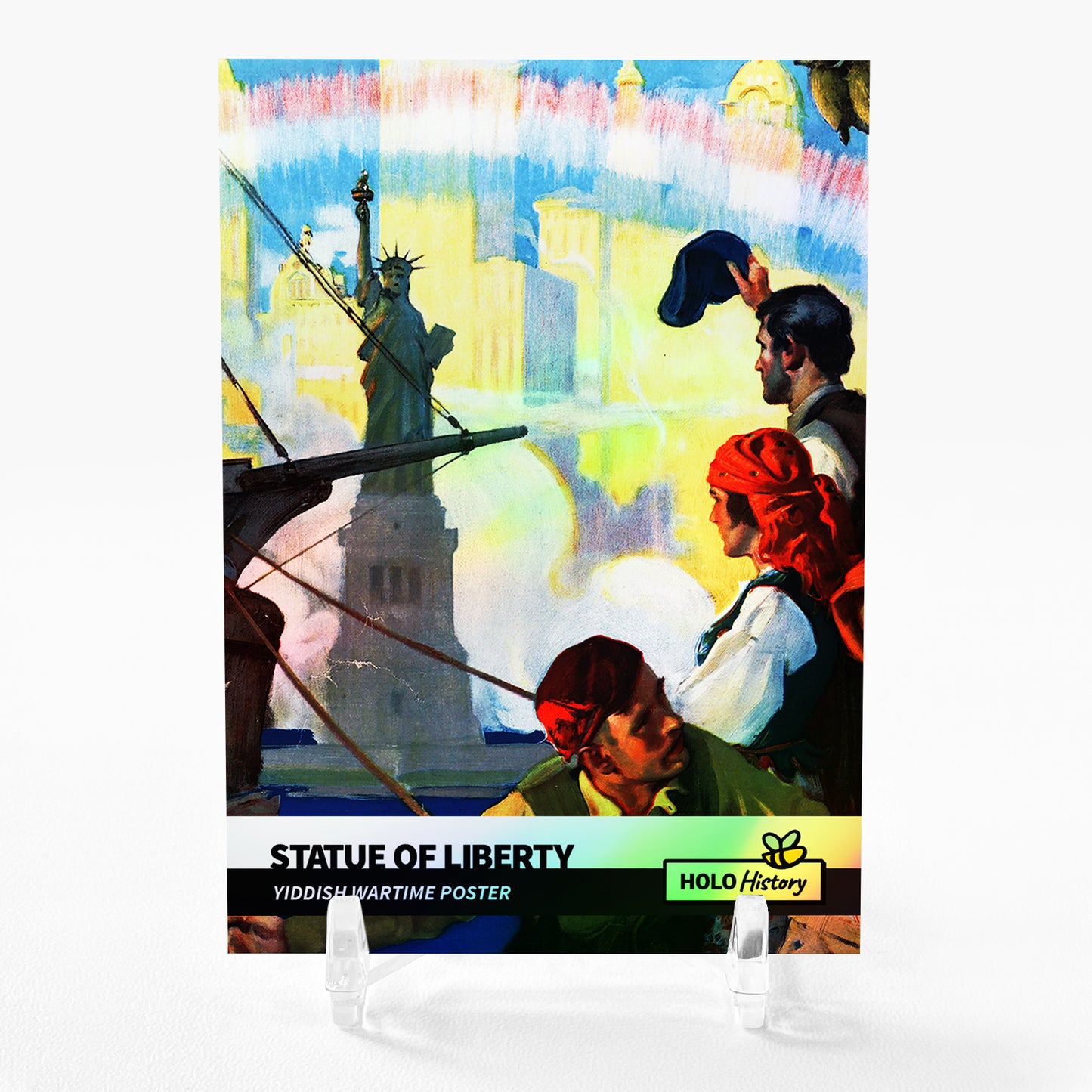 STATUE OF LIBERTY Art Card 2023 GleeBeeCo Holo History #STDC STUNNING