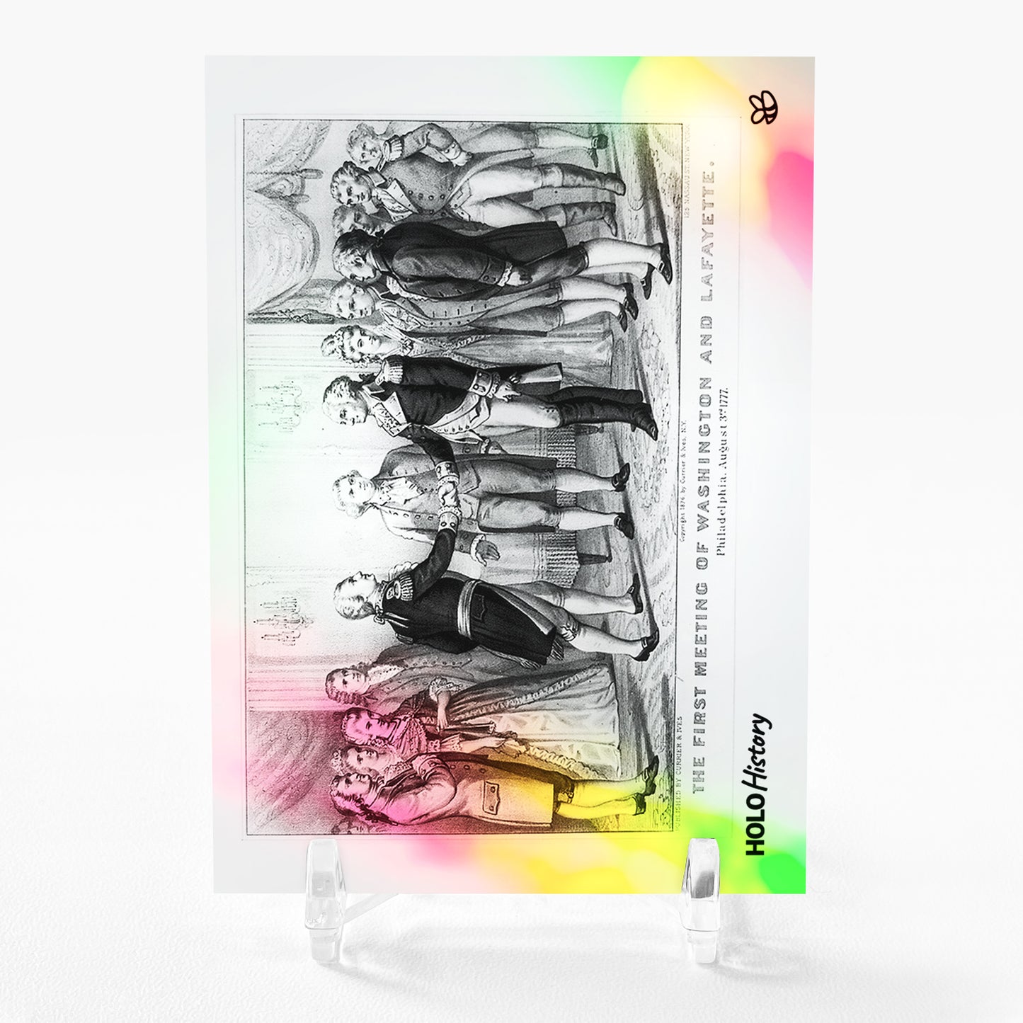WASHINGTON AND LAFAYETTE Art Holographic Card 2023 GleeBeeCo Holo History #WALA