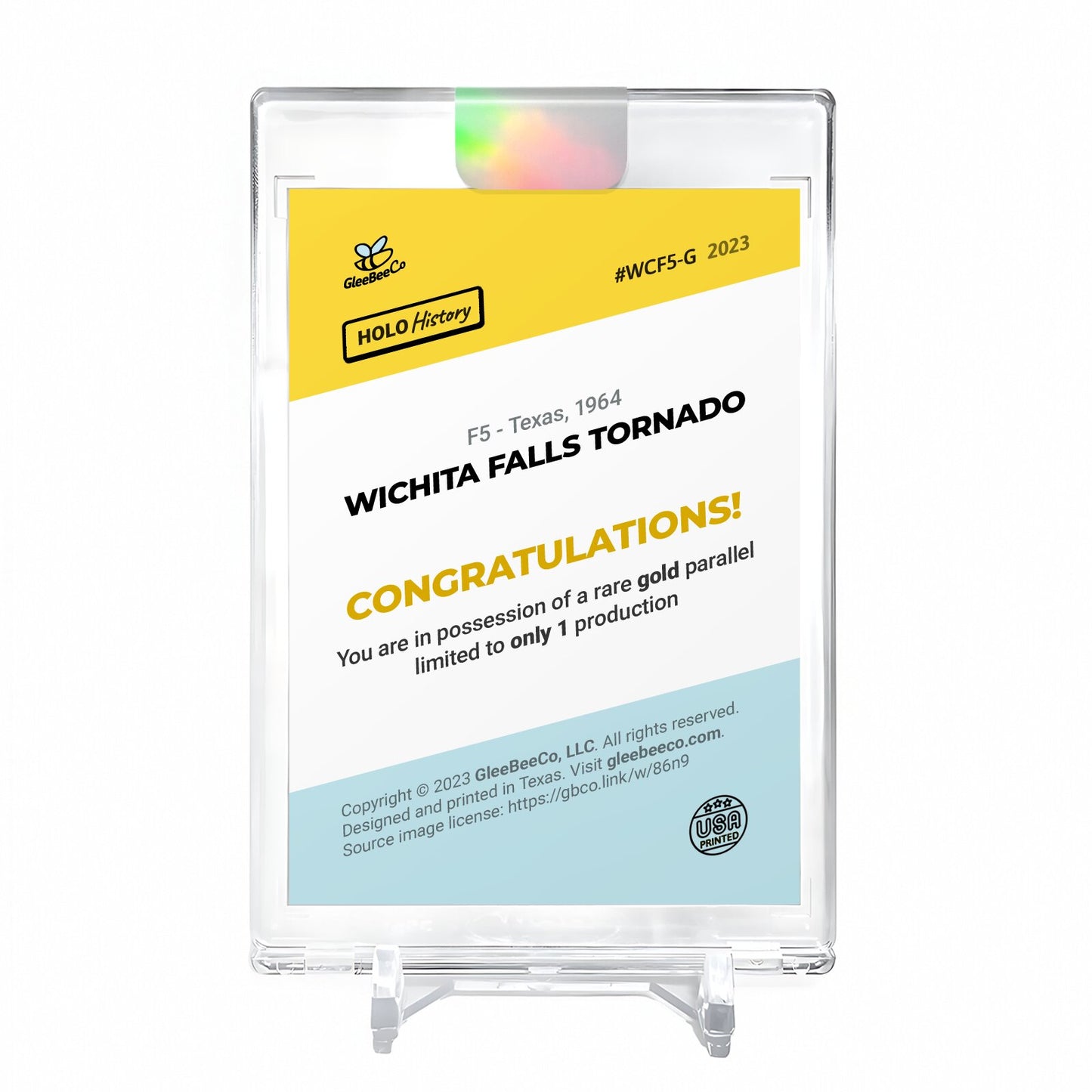 WE CAN DO IT! Rosie the Riveter Holo Gold Card 2023 GleeBeeCo #WCW3-G 1/1