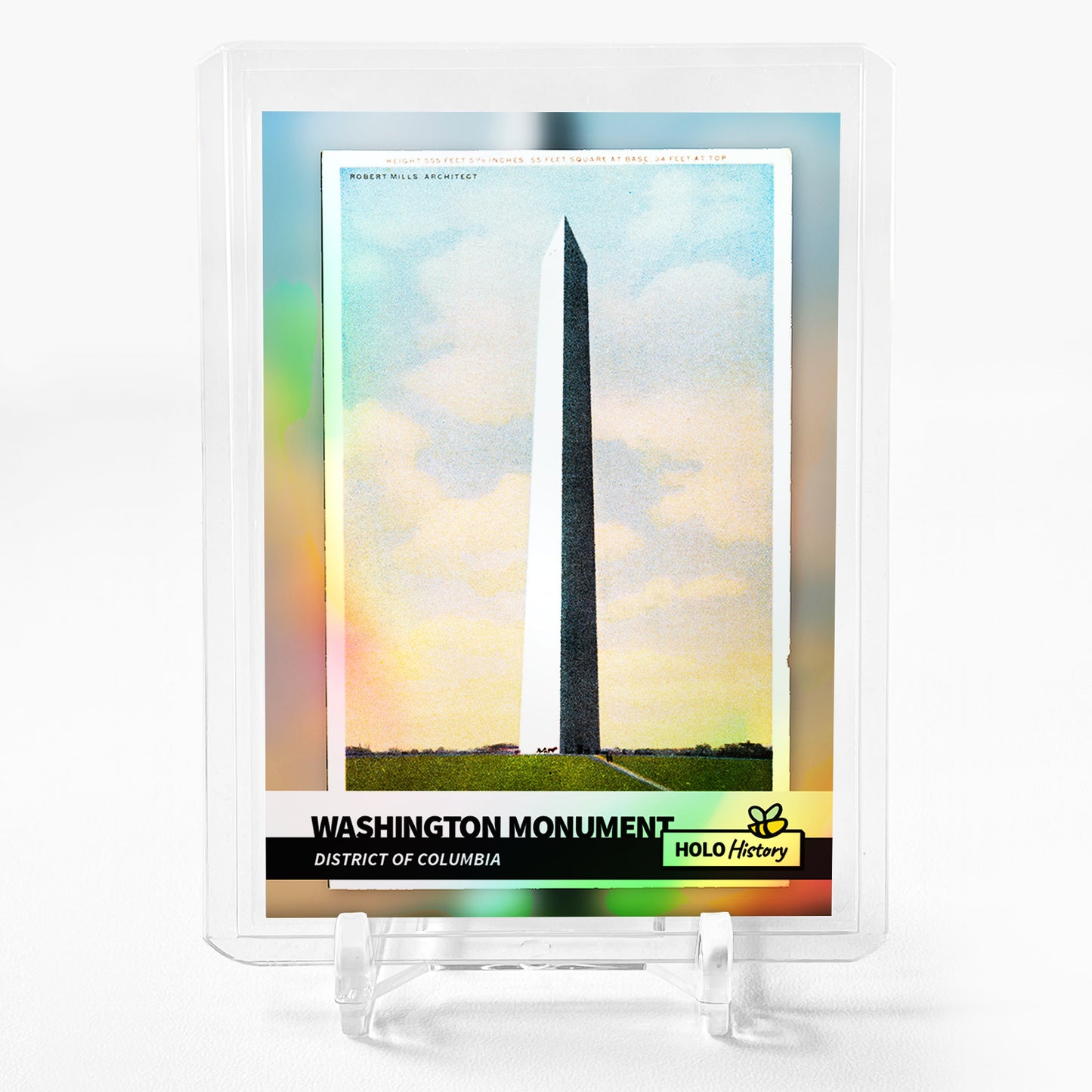 WASHINGTON MONUMENT Card 2023 GleeBeeCo District of Columbia Holographic #WSDS