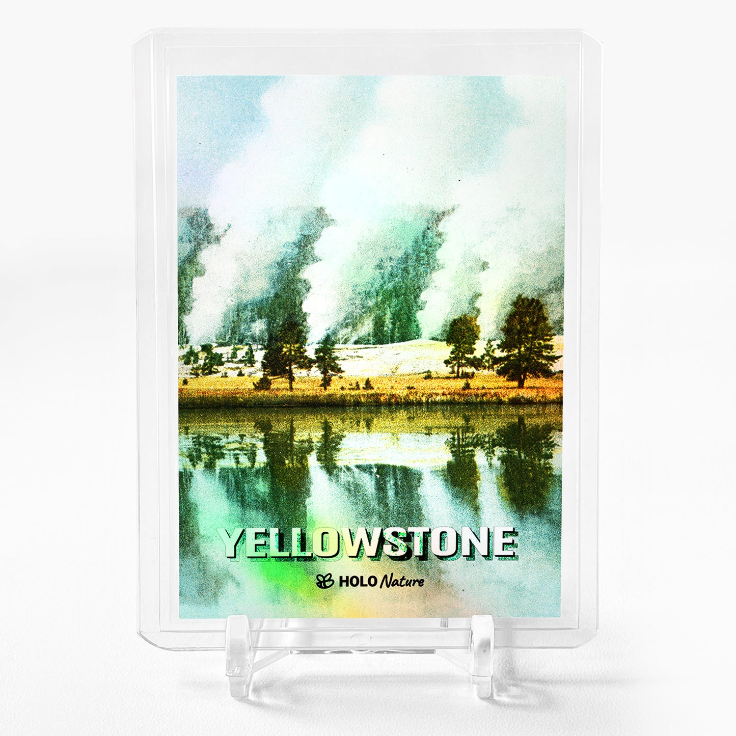 YELLOWSTONE GEYSERS Early 20th Century Trading Card 2023 GleeBeeCo Holo #LLF9