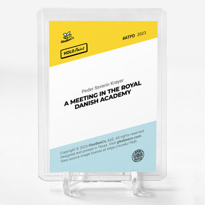 A MEETING IN THE ROYAL DANISH ACADEMY Card Holo Paint 2023 GleeBeeCo #ATPD