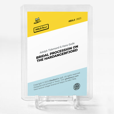 BRIDAL PROCESSION ON THE HARDANGERFJORD Card 2023 GleeBeeCo Holo Paint #BAL4