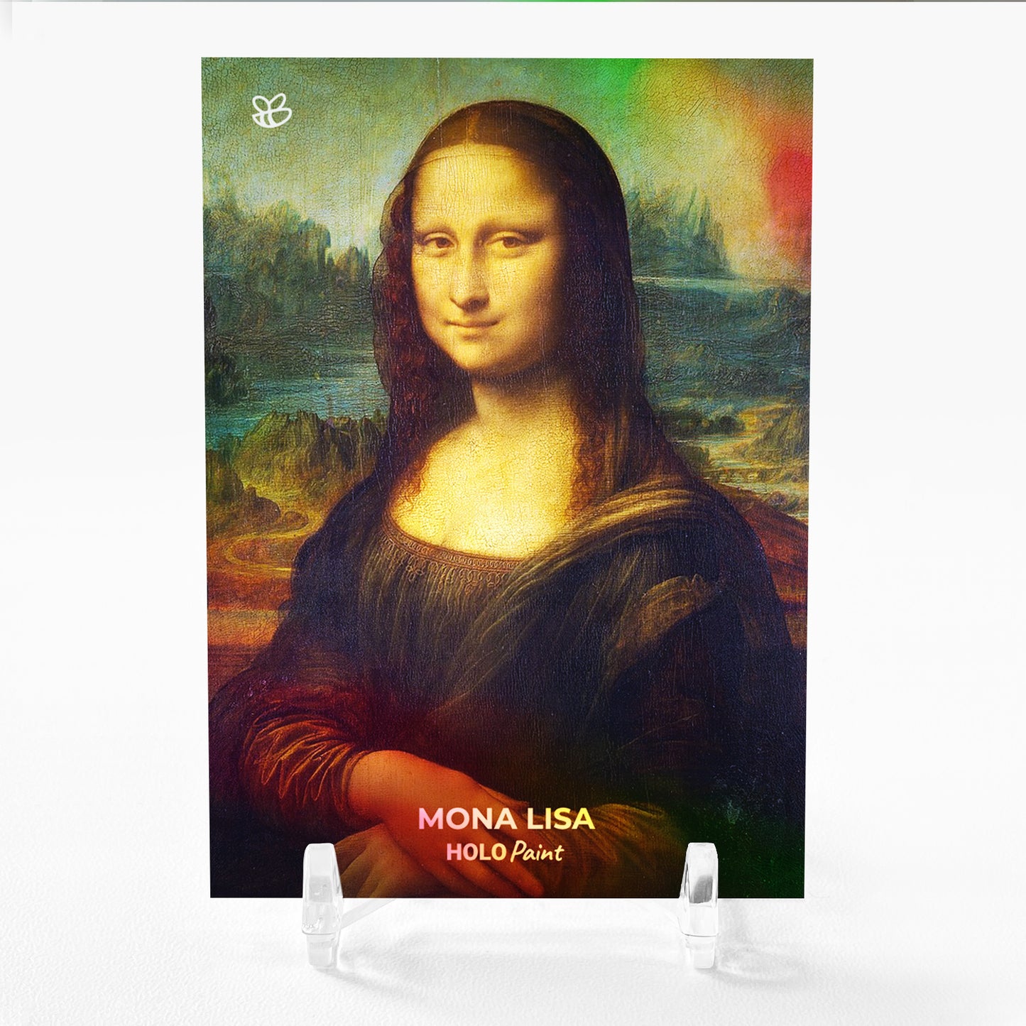 MONA LISA Leonardo da Vinci Art Card Holo Paint #MLLV