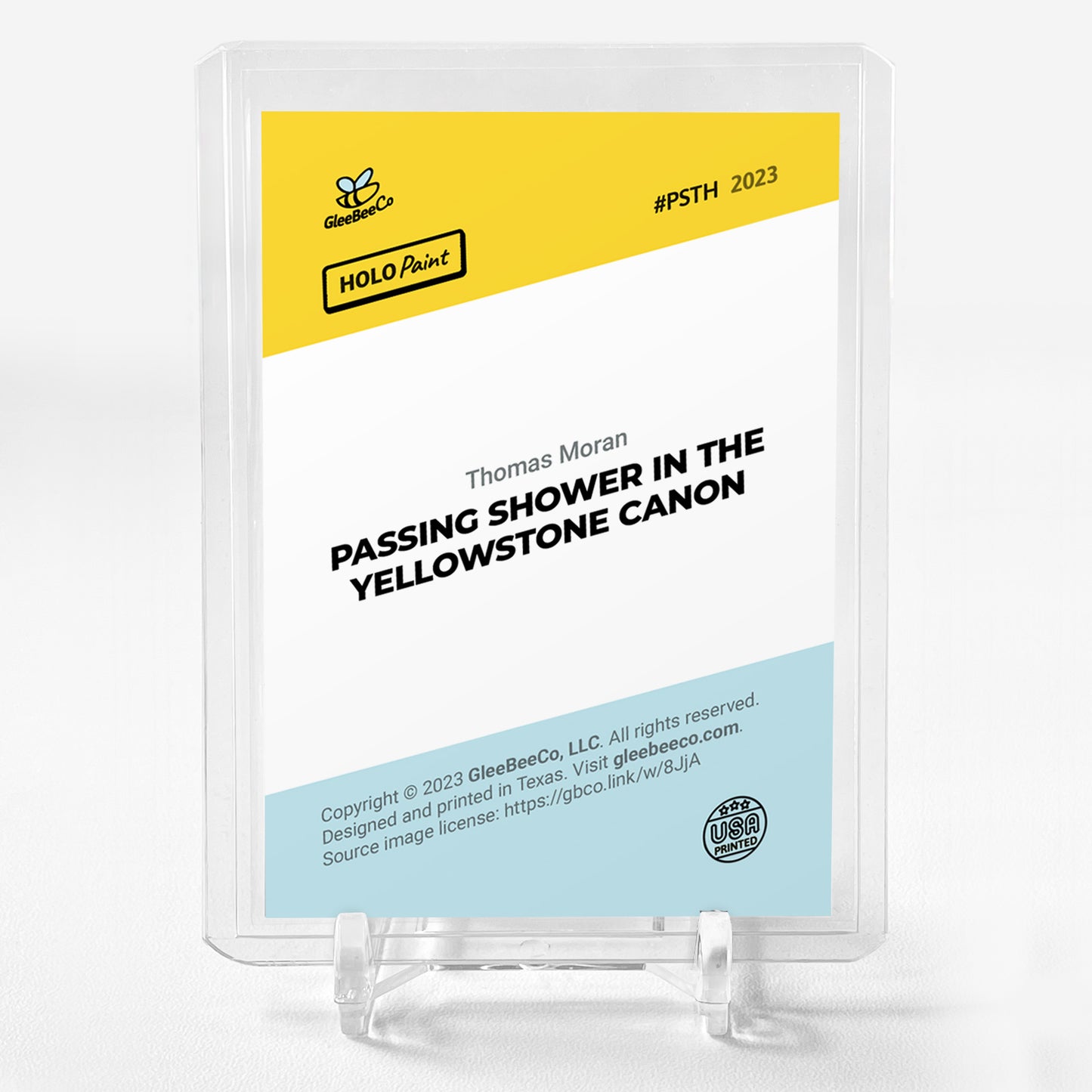 PASSING SHOWER IN THE YELLOWSTONE CANON (Thomas Moran) GleeBeeCo Card #PSTH