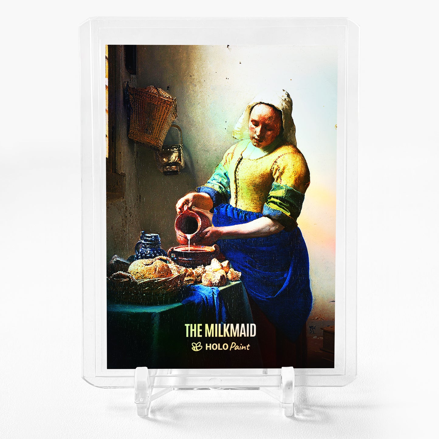 THE MILKMAID Card 2023 GleeBeeCo Johannes Vermeer Holographic #T64A BEAUTIFUL