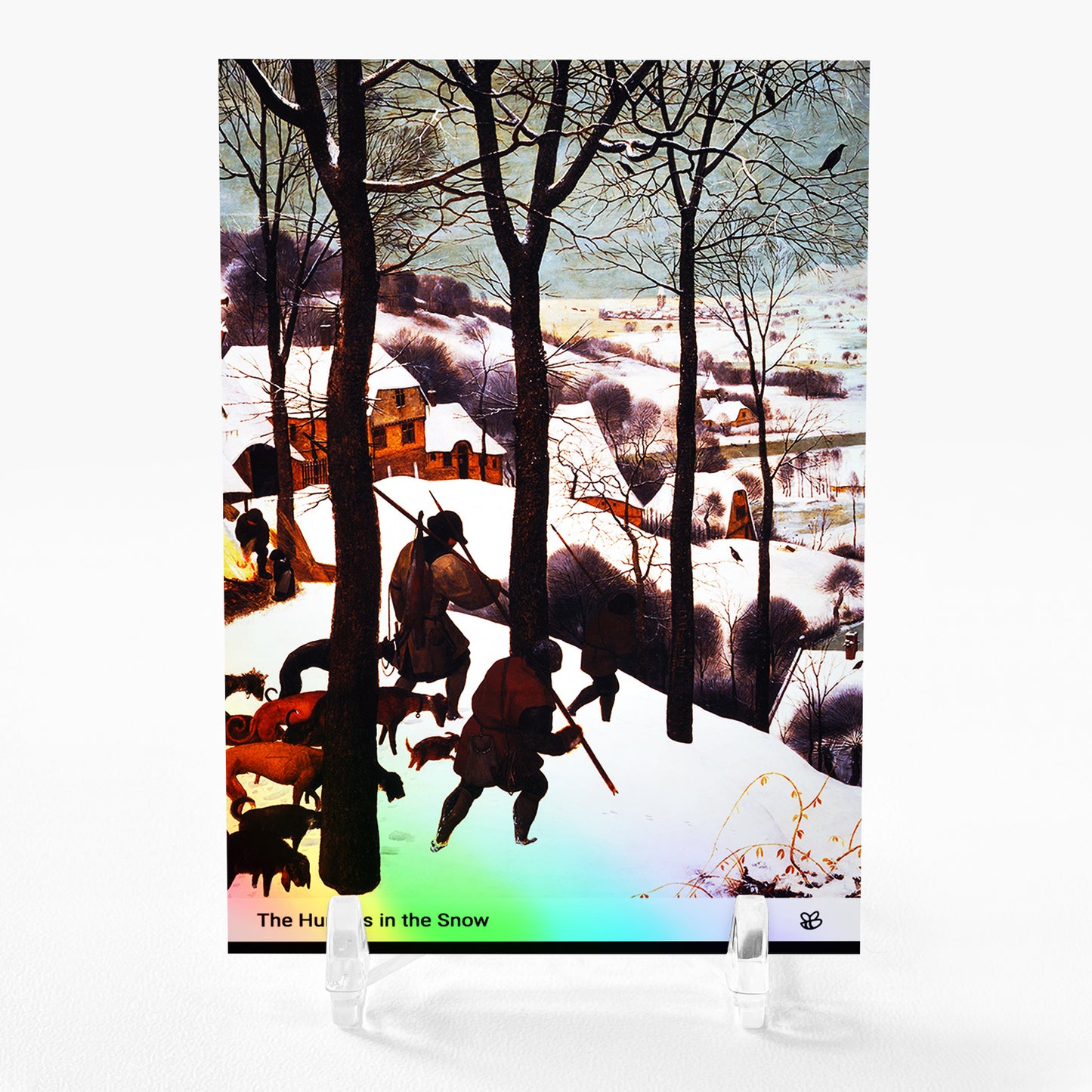 THE HUNTERS IN THE SNOW (Pieter Bruegel the Elder) Painting Card GleeBeeCo #T9A9