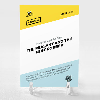 THE PEASANT AND THE NEST ROBBER Card GleeBeeCo Pieter Bruegel the Elder #T9F4