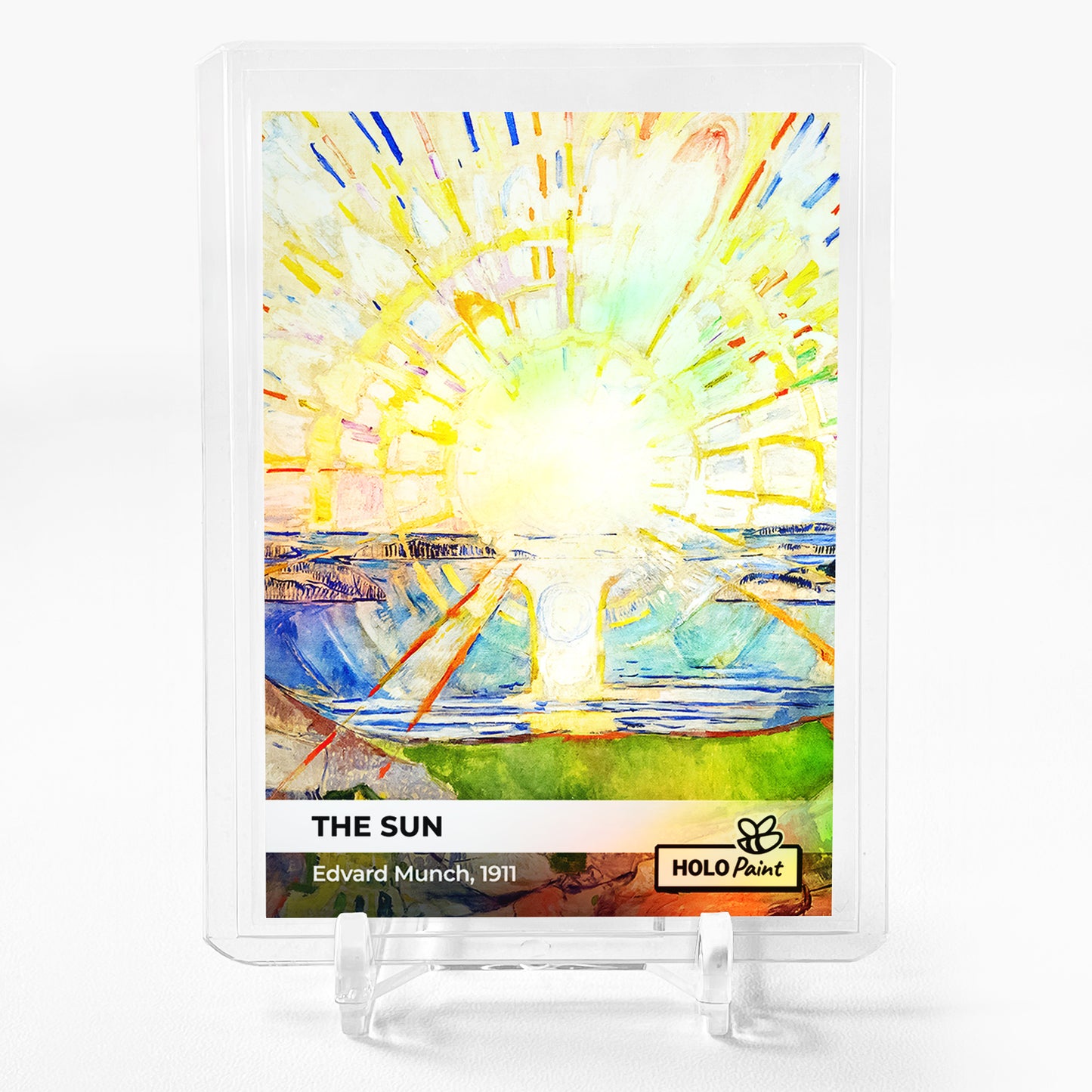 THE SUN Trading Card 2023 GleeBeeCo Holo Paint Edvard Munch