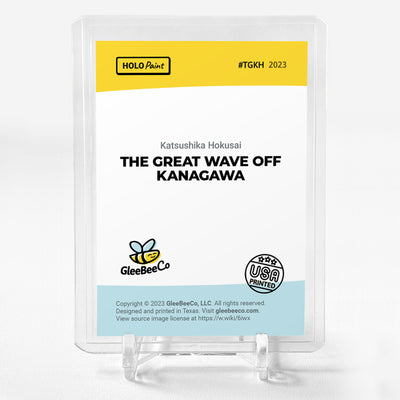 THE GREAT WAVE OFF KANAGAWA Art Holographic Card Holo Paint #TGKH