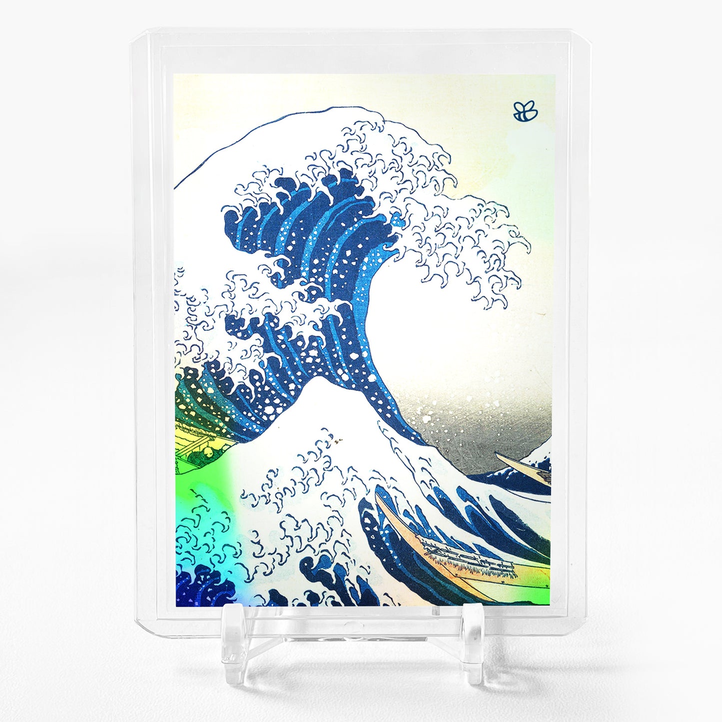 THE GREAT WAVE OFF KANAGAWA Art Holographic Card Holo Paint #TGKH