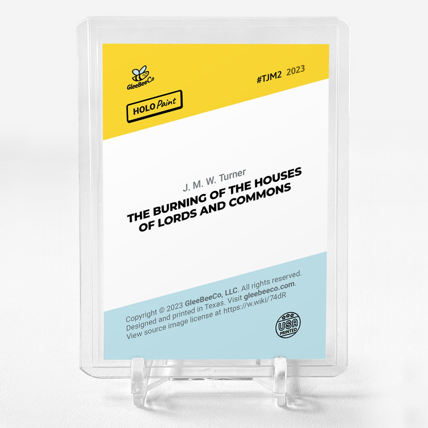 THE BURNING OF THE HOUSES OF LORDS AND COMMONS Art Trading Card GleeBeeCo #TJM2