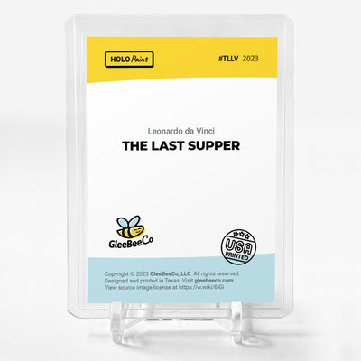 THE LAST SUPPER Holographic Card 2023 GleeBeeCo Holo Paint #TLLV STUNNING