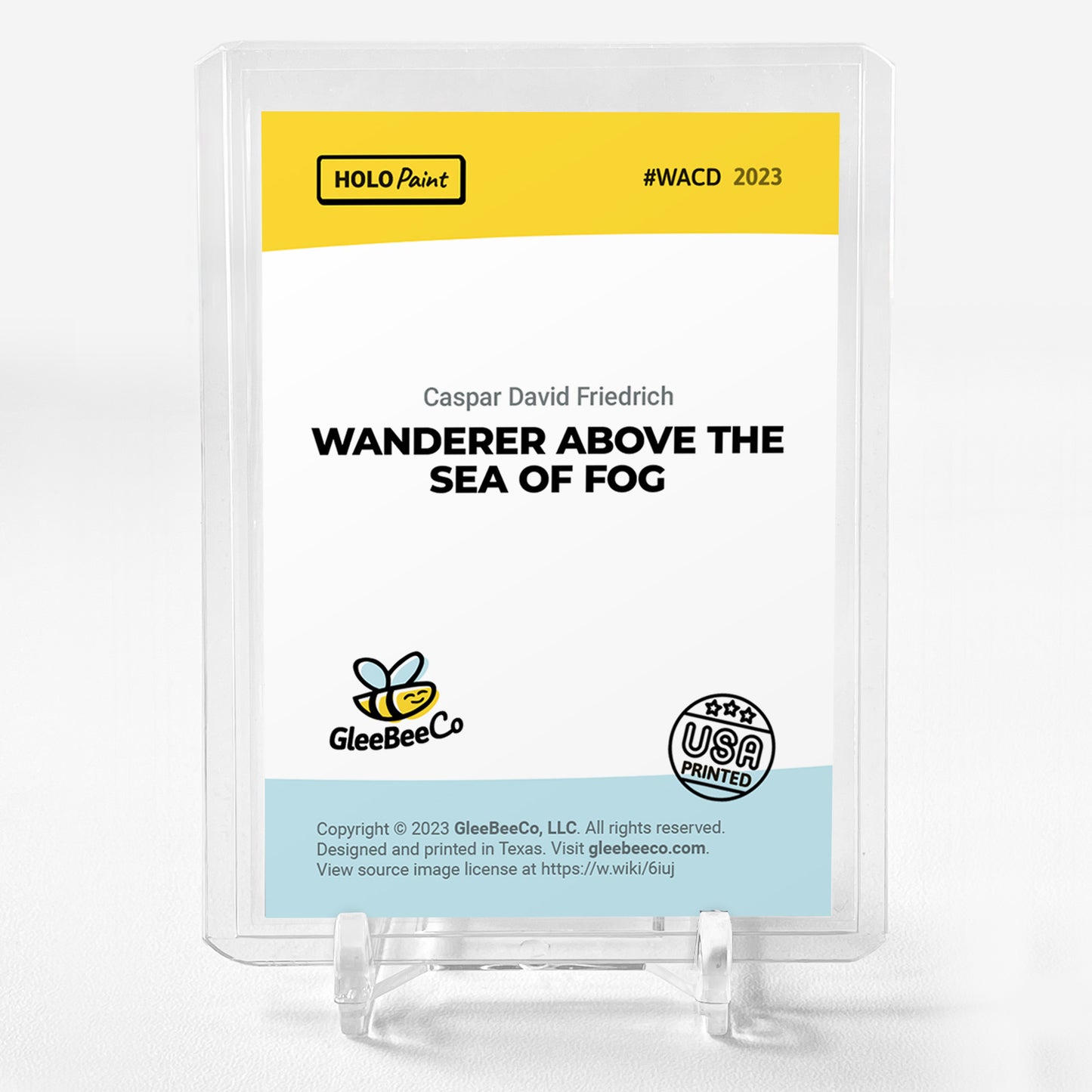 WANDERER ABOVE THE SEA OF FOG Caspar David Friedrich Card GBC #WACD