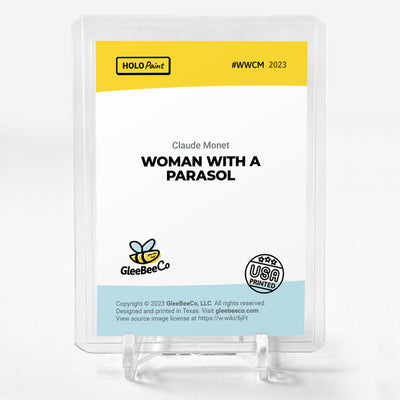 WOMAN WITH A PARASOL Card GleeBeeCo Holo Paint #WWCM