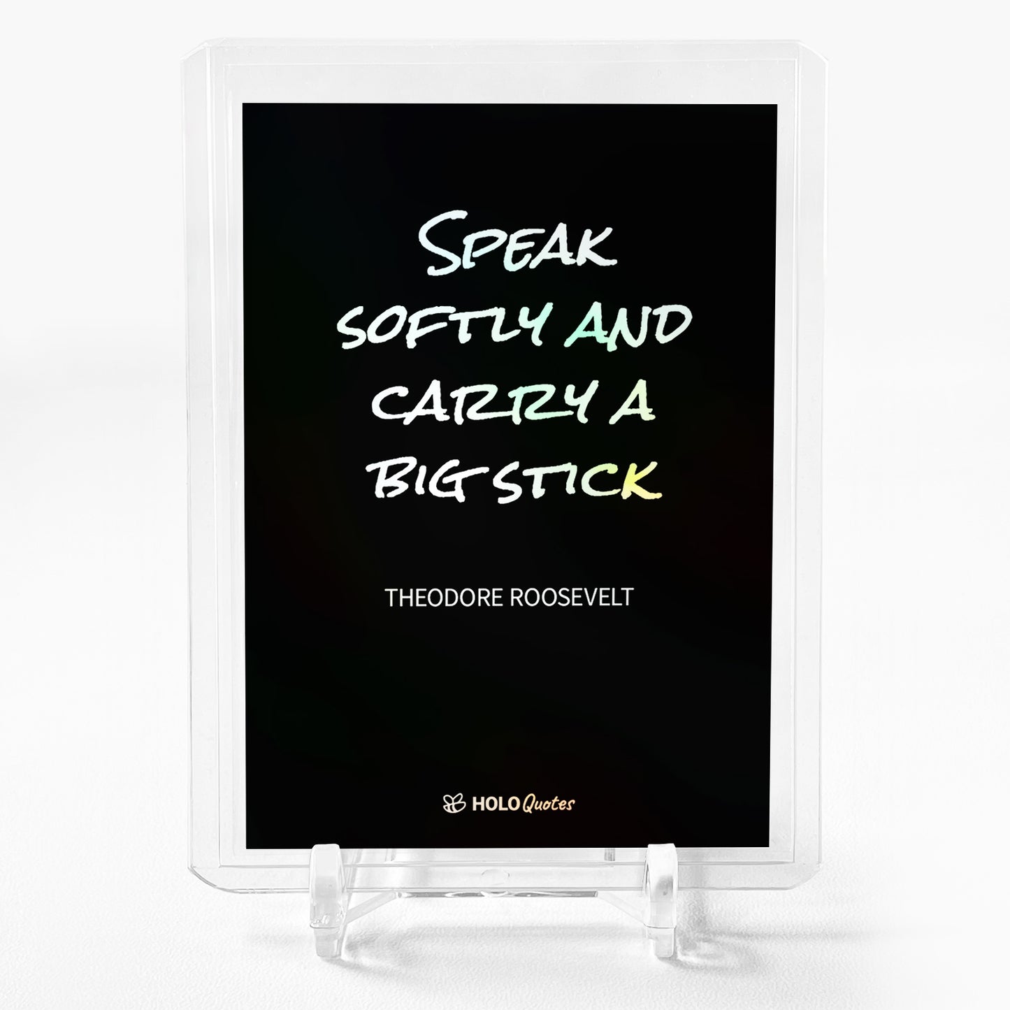 SPEAK SOFTLY AND CARRY A BIG STICK Card 2023 GleeBeeCo Theodore Roosevelt #SPTH