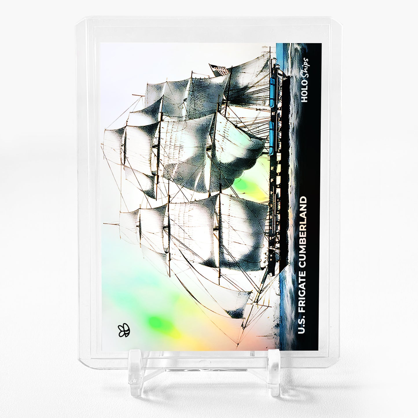 U.S. FRIGATE CUMBERLAND Holographic Card GBC Holo Ships (USS Cumberland) #4979