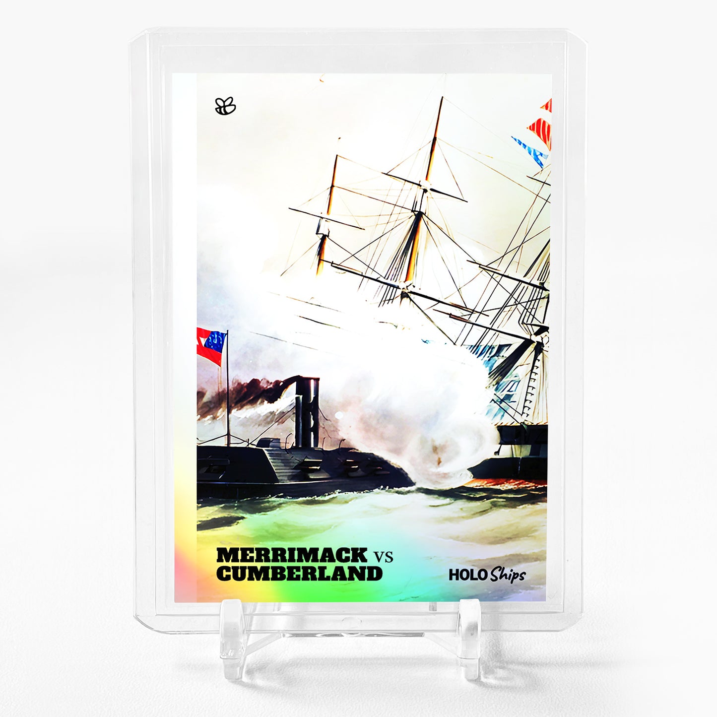 MERRIMACK VS CUMBERLAND Card 2023 GleeBeeCo Holo Ships American Civil War #CC5F
