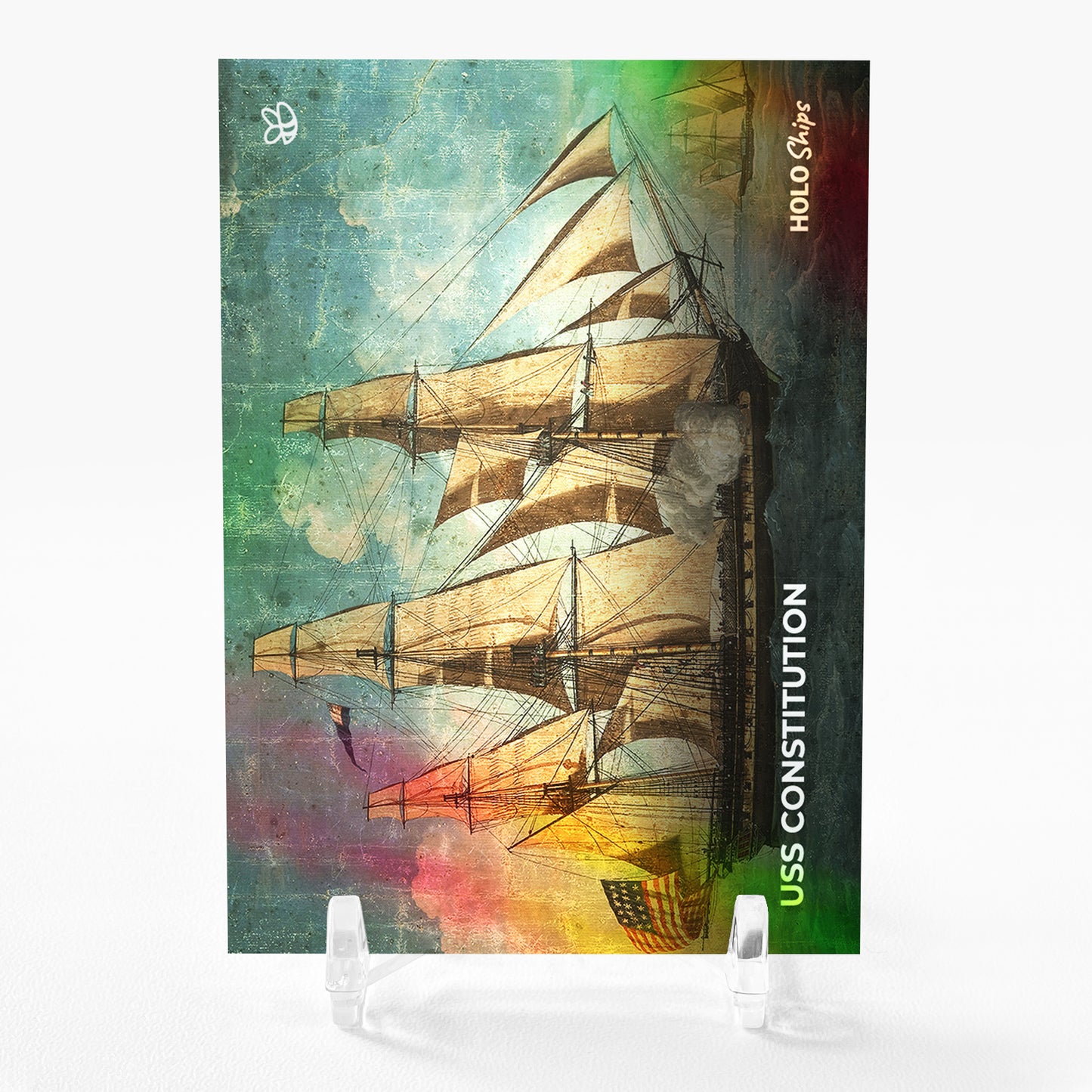 USS CONSTITUTION Card 2023 GleeBeeCo Old Ironsides Holo #USOD VERY SPECIAL