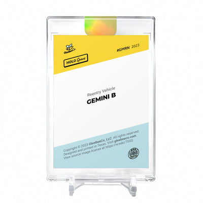 GEMINI B Card 2023 GleeBeeCo Holo Space Reentry Vehicle #GMRN *GOLD* Encased 1/1