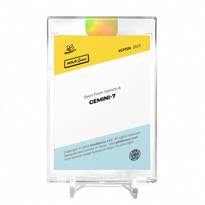 GEMINI-7 Card 2023 GleeBeeCo Seen From Gemini-6 Holographic #GMSN *GOLD* 1/1