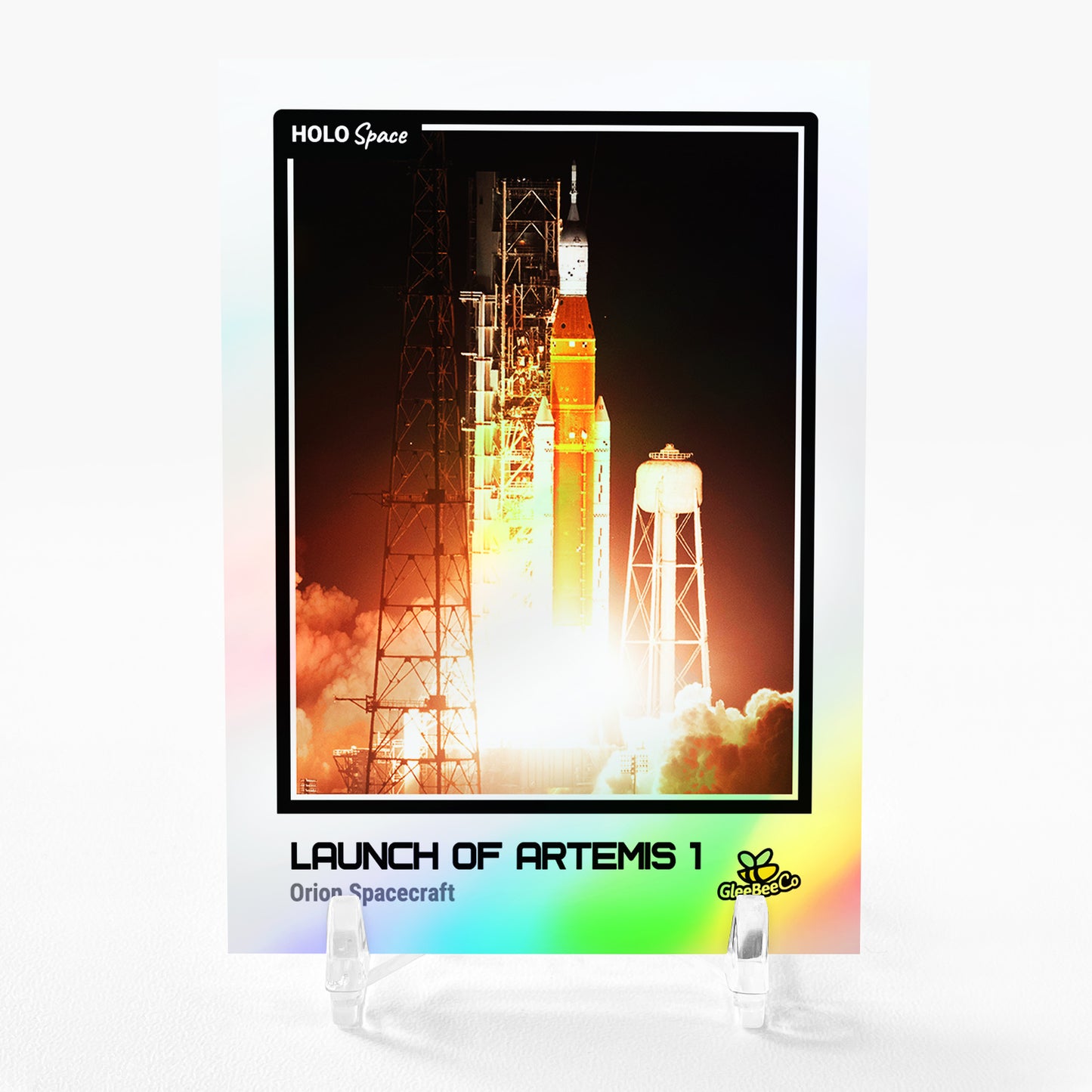 LAUNCH OF ARTEMIS 1 Card 2023 GleeBeeCo Orion Spacecraft Holographic #LNN3