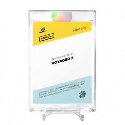 VOYAGER 2 Approaching Saturn Card 2023 GleeBeeCo #VYAP-G Encased Holo GOLD 1/1