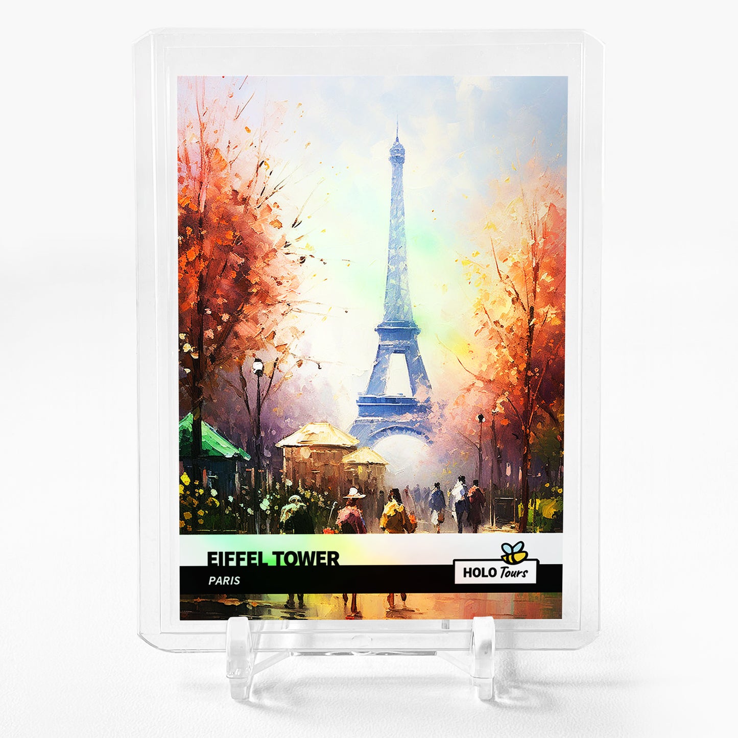 EIFFEL TOWER Holographic Art Card 2023 GleeBeeCo Holo Tours #FPR9