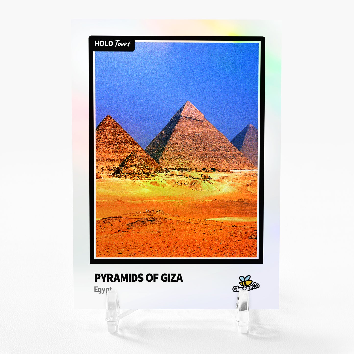 PYRAMIDS OF GIZA Card 2023 GleeBeeCo Holo Tours Egypt #P4F8