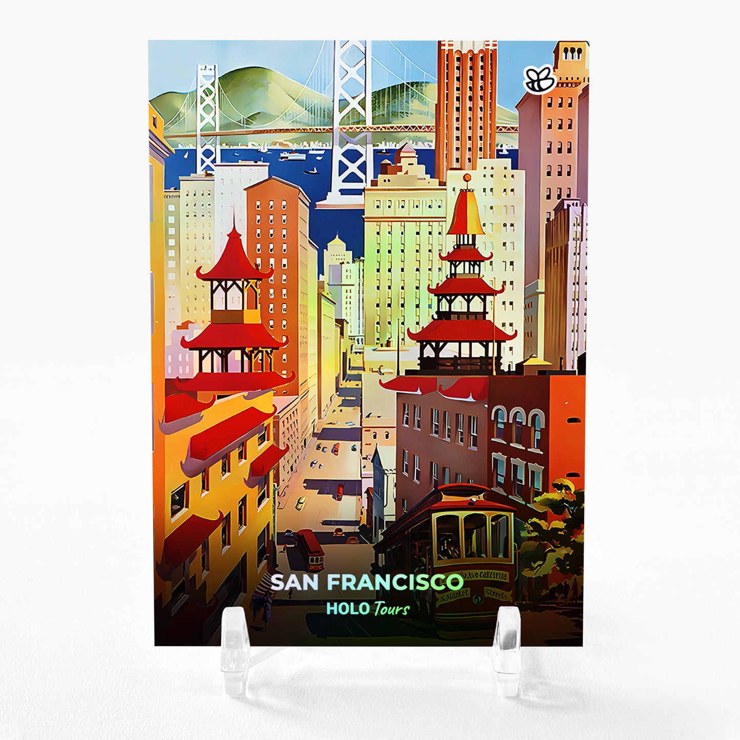 SAN FRANCISCO California Card 2023 GleeBeeCo Holo Tours #SNCL