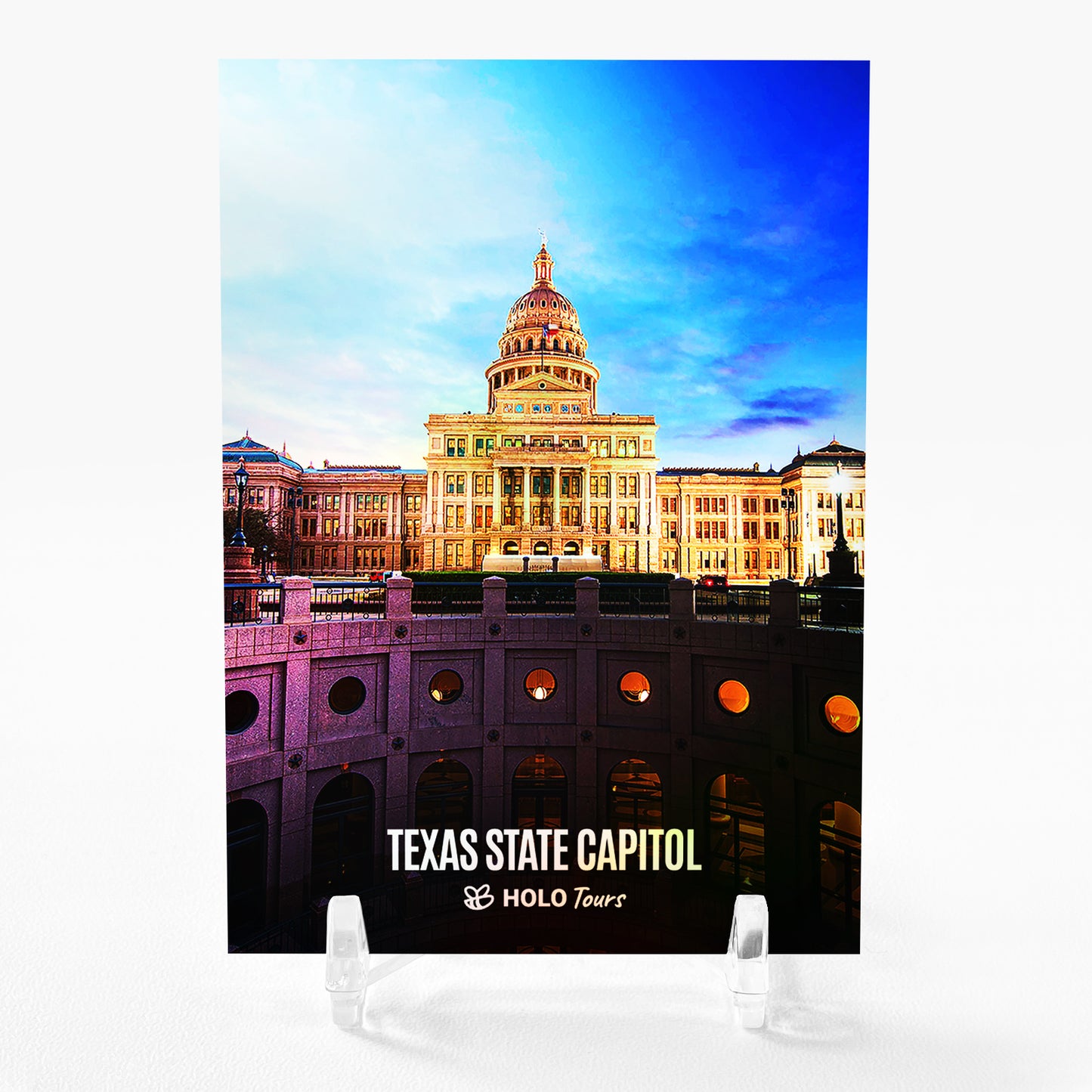 TEXAS STATE CAPITOL Austin Card 2023 GleeBeeCo Holographic #TXAT