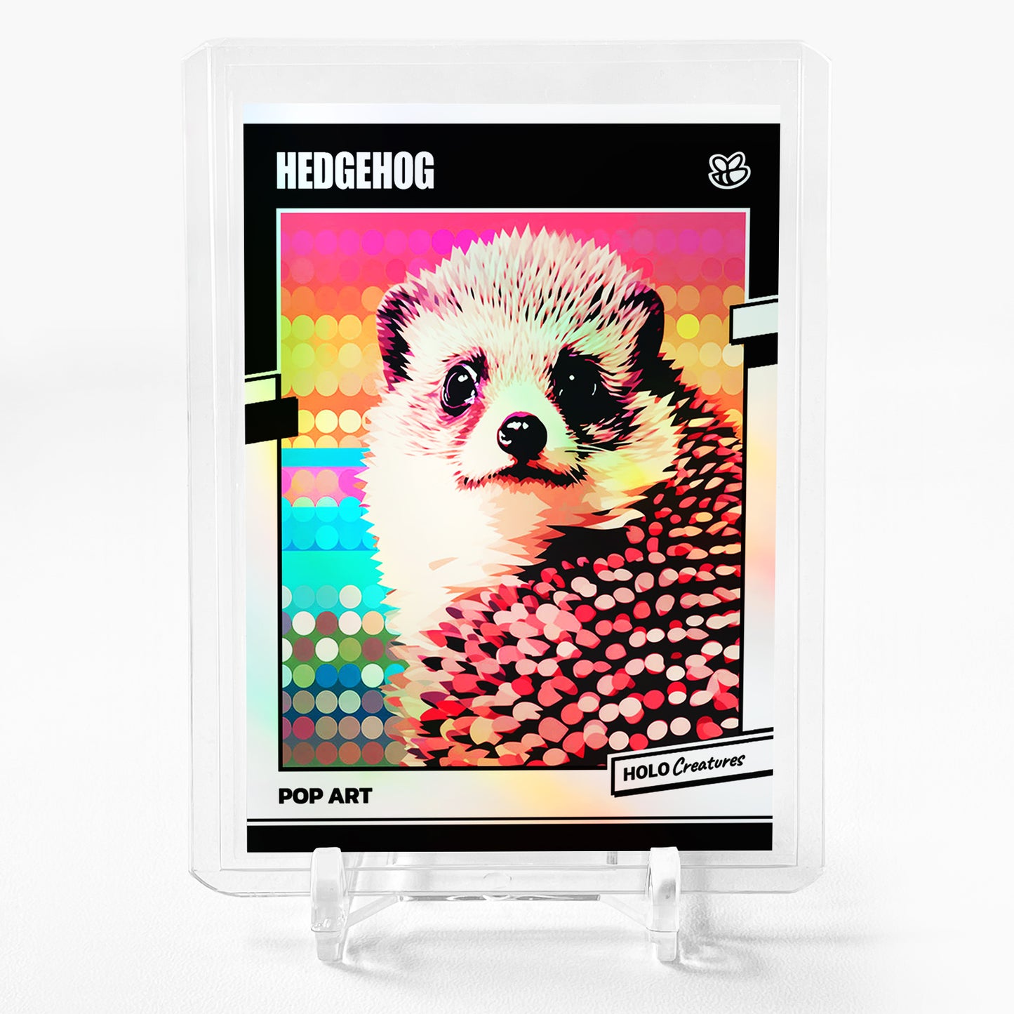 HEDGEHOG Art Trading Card 2024 GleeBeeCo Pop Art Holographic #HDPP