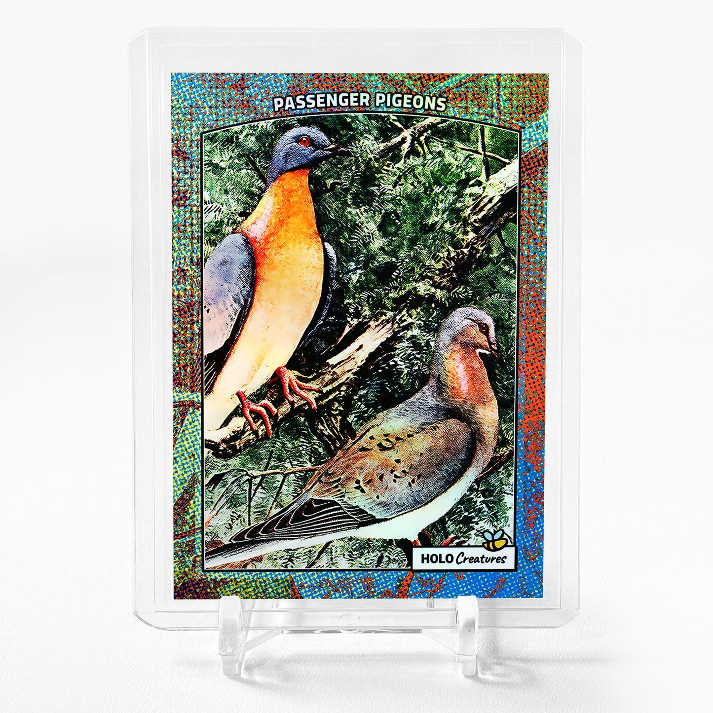 PASSENGER PIGEONS 1907 Illustration Card 2024 GleeBeeCo Holographic #PS19