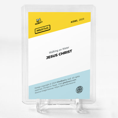 JESUS CHRIST Walking on Water Card 2024 GleeBeeCo Holo Faith #JSWL STUNNING