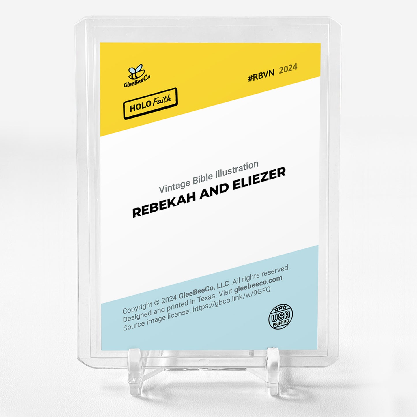 REBEKAH AND ELIEZER Holographic Card 2024 GleeBeeCo Holo Faith #RBVN