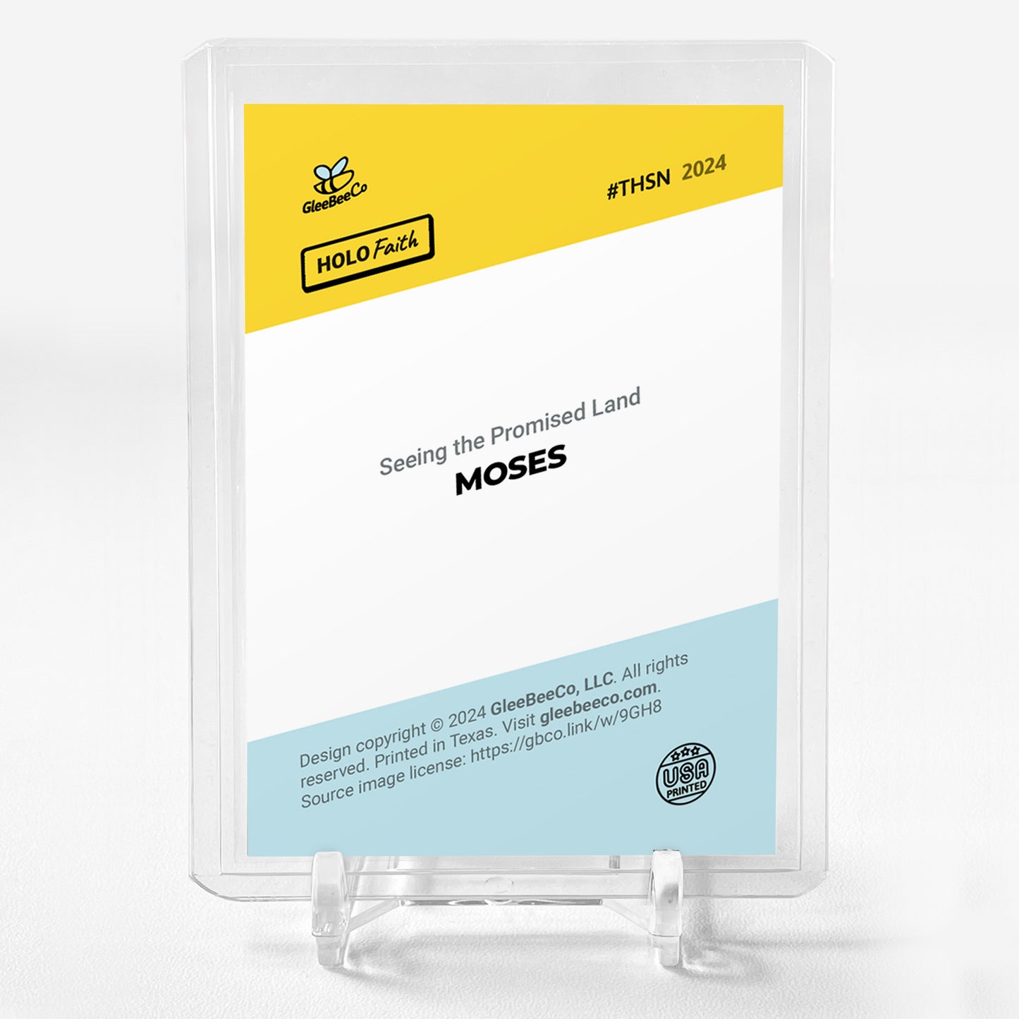 THE DEATH OF MOSES Holographic Card 2024 GleeBeeCo Holo Faith #THSN VERY SPECIAL