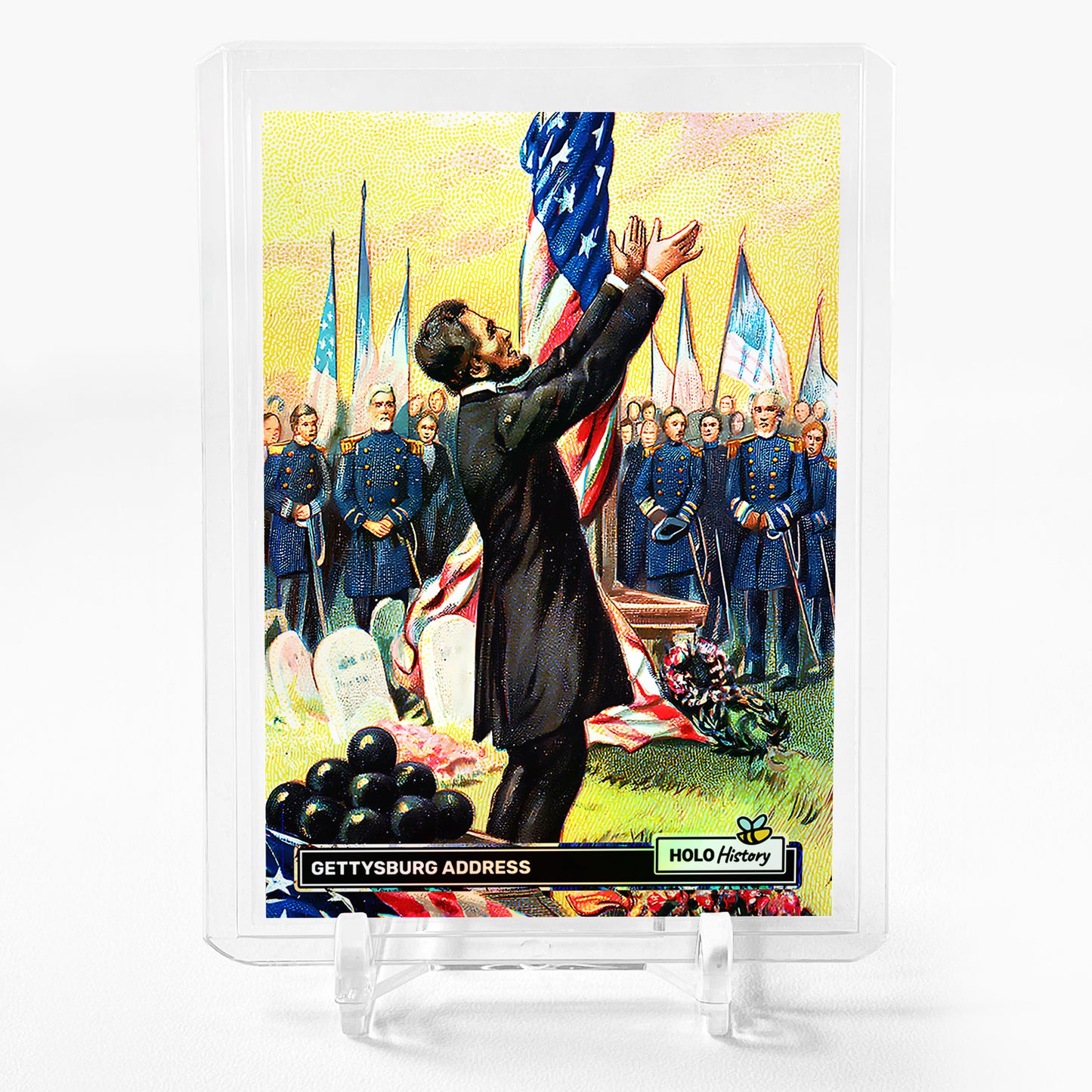 GETTYSBURG ADDRESS Art Card Holo History 2024 GleeBeeCo Abraham Lincoln #GTAR