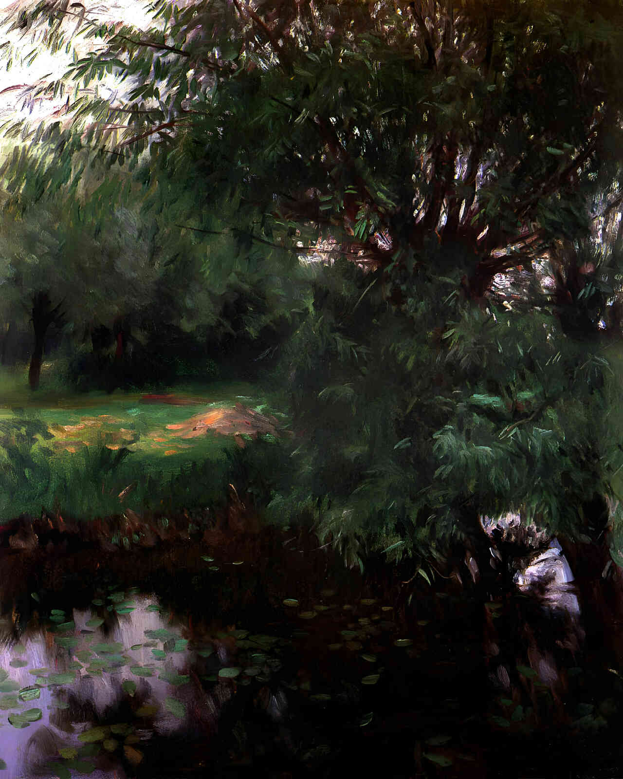 A Backwater at Wargrave 1887 Painting by John Singer Sargent 8x10" Art Print