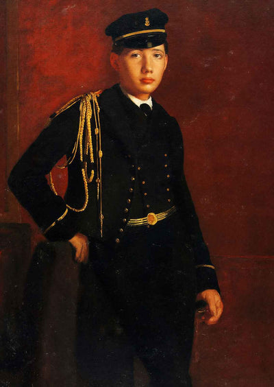 Achille De Gas As a Naval Cadet (Detail) 1857 by Edgar Degas Art Print (6 Sizes)