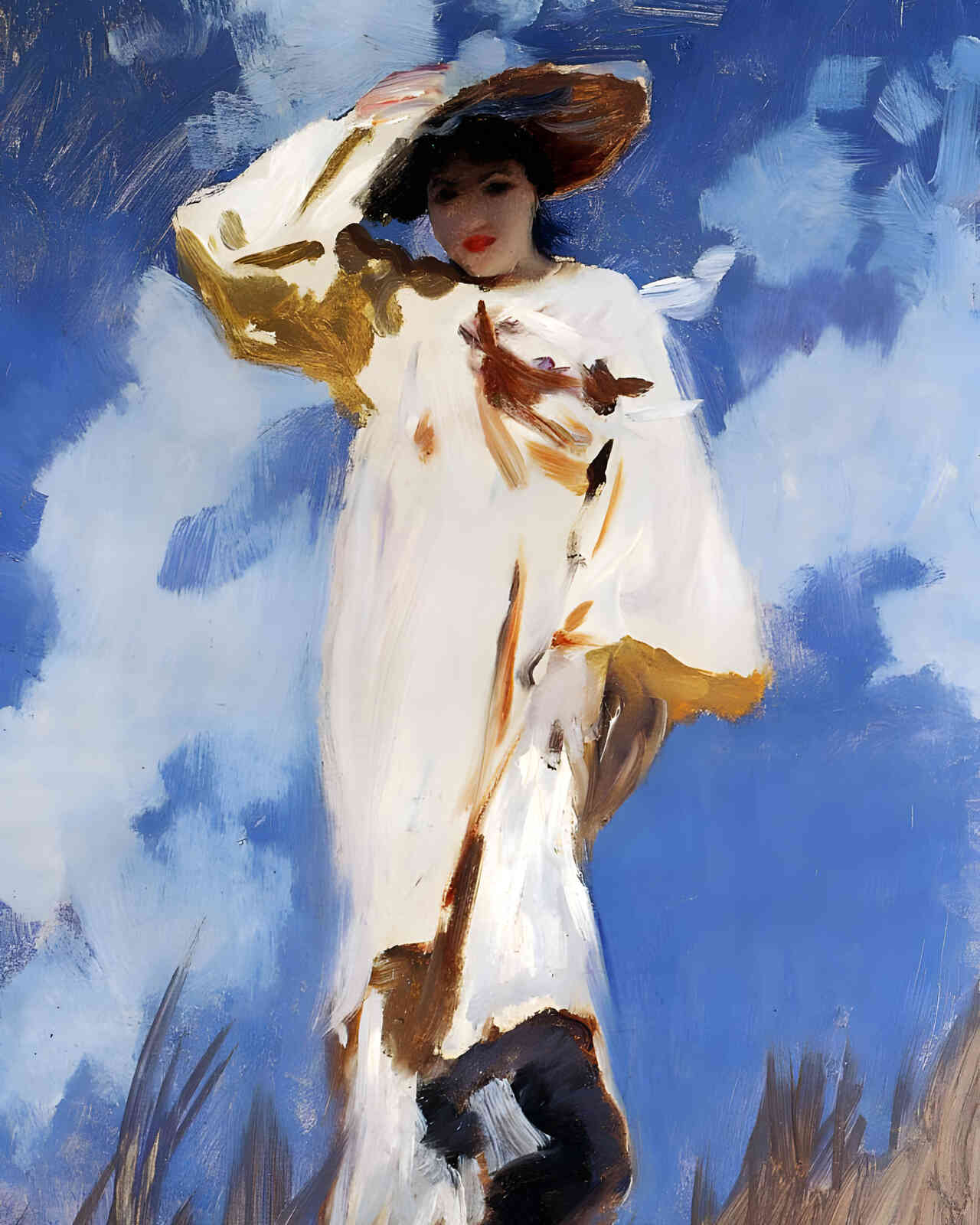 A Gust of Wind 1887 Painting by John Singer Sargent 8x10" Art Print