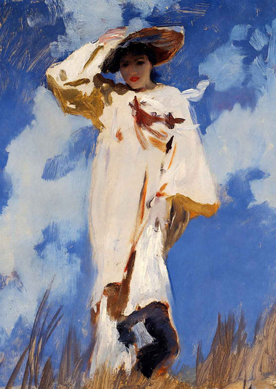 A Gust of Wind Art Print 1887 Painting by John Singer Sargent (6 Sizes)