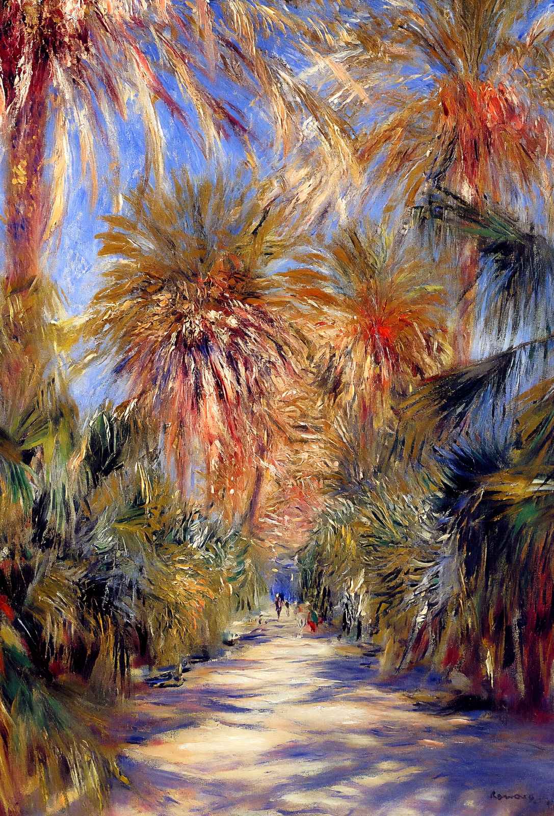 Algiers, the Garden of Essai Art Print 1881 by Pierre-Auguste Renoir (6 Sizes)