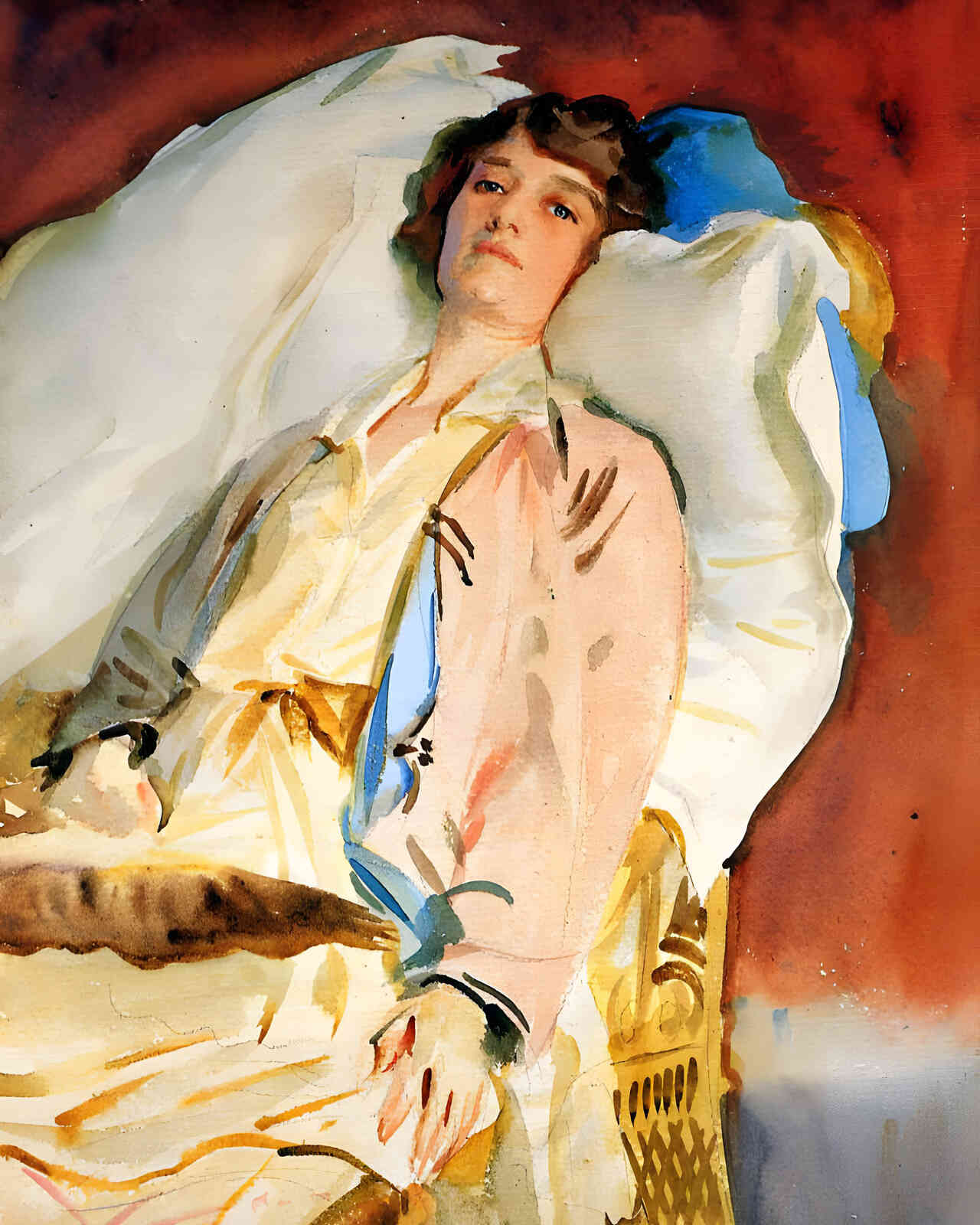 Alice Runnels James (Mrs. William James) 1921 Painting by John Singer Sargent 8x10" Art Print