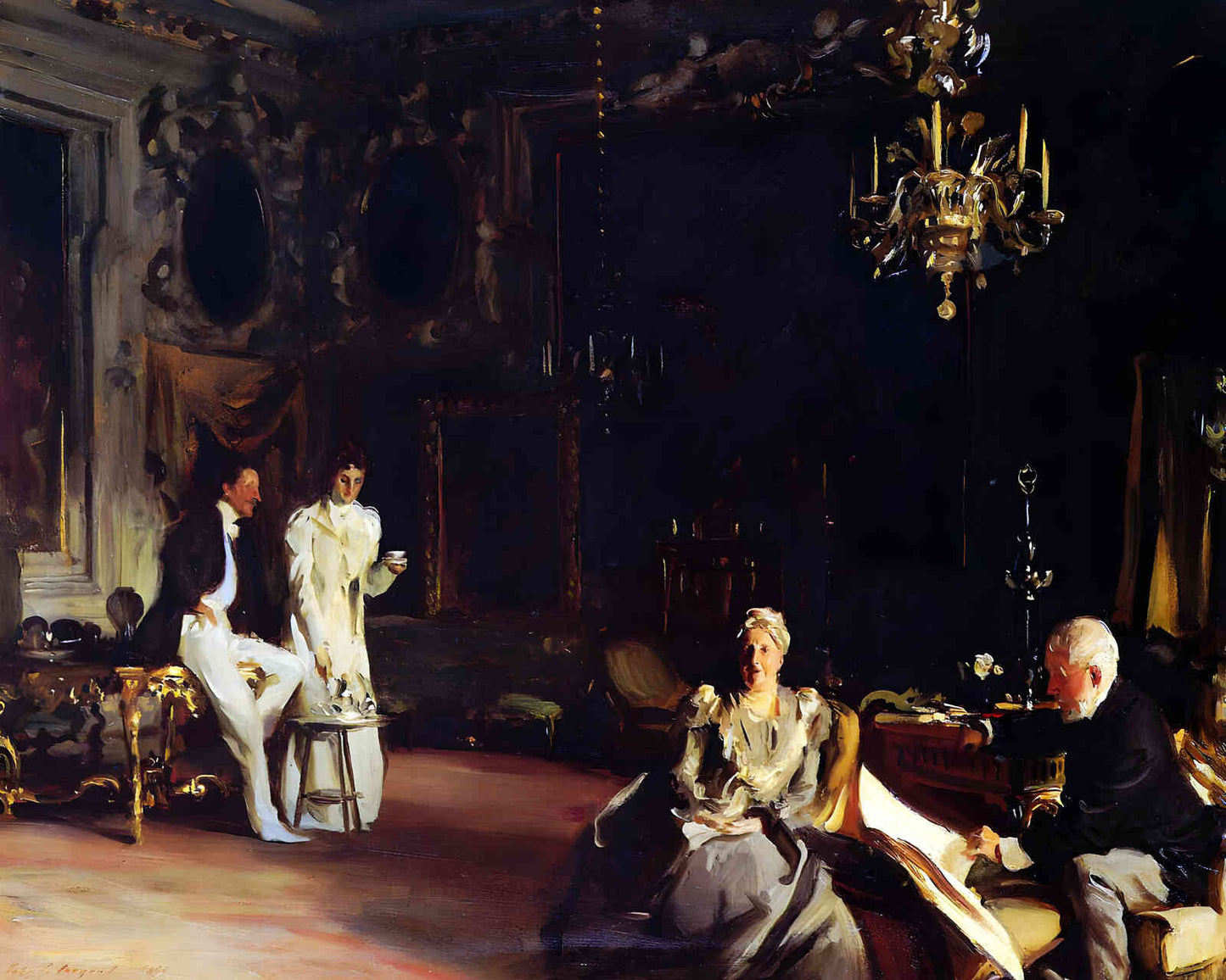 An Interior in Venice 1899 Painting by John Singer Sargent 8x10" Art Print