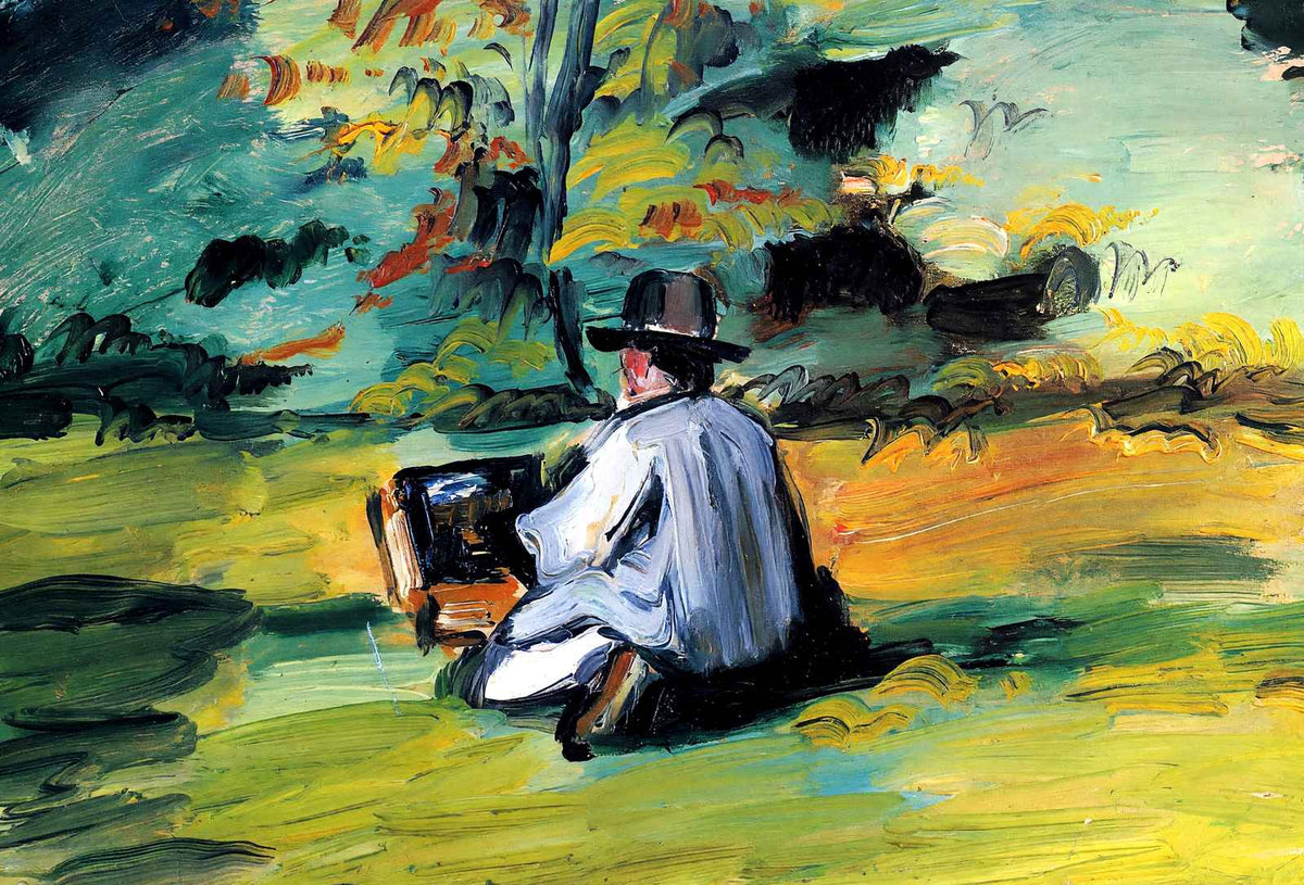 A Painter at Work 1875 Painting by Paul Cezanne Fine Art Print (6 Sizes)